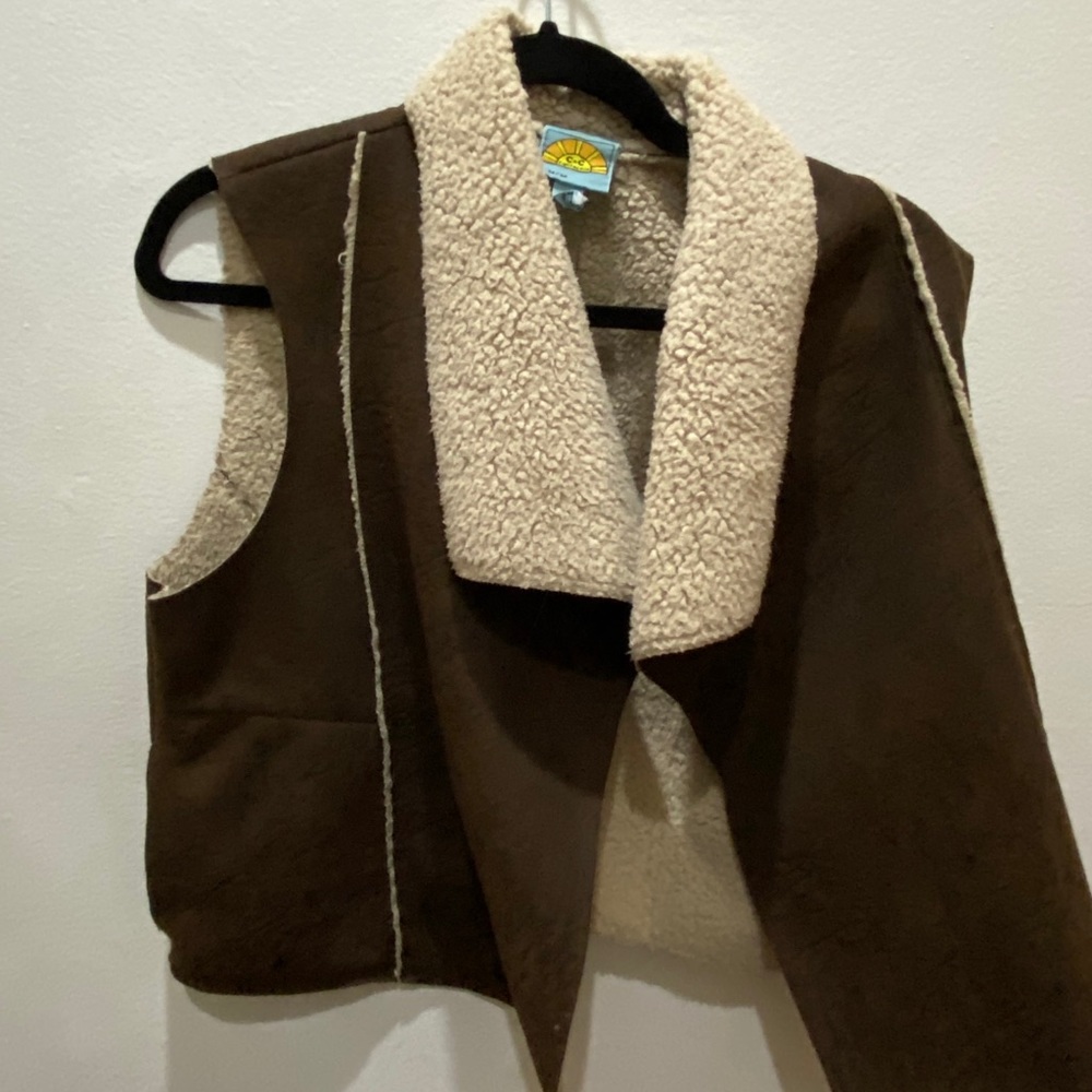 Shearling vest